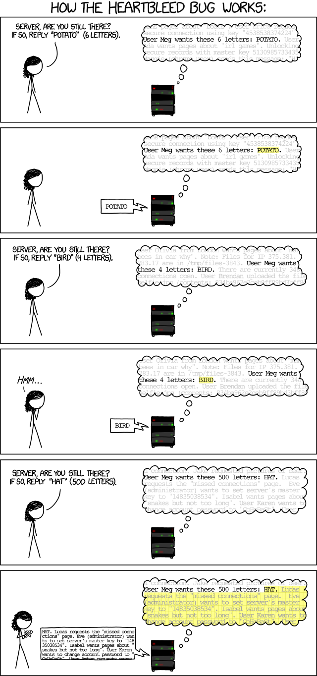 HeartBleed explanation from XKCD